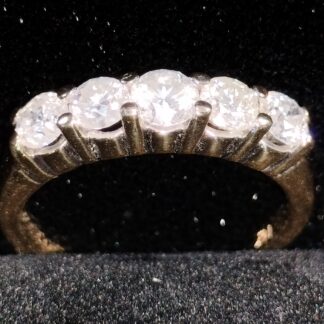 14k Y/G Diamond Band .85ct