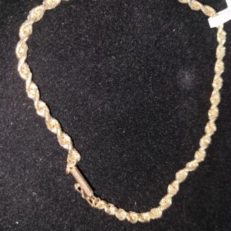 14K Rope bracelet Dwt 6.0