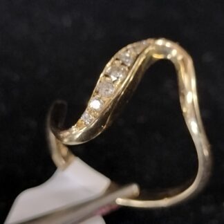 14K Dia Ring Size 9