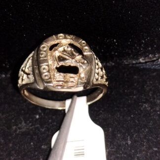14K Y/Gold Horse Ring Size 9.5