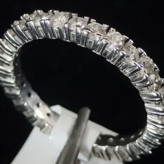 14k W/gold Eternity Ring W/diamonds