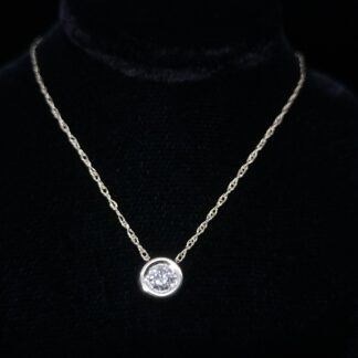 14k Necklace W/.25ct Diamond