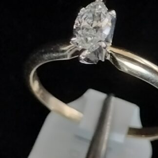 14k Marquise Diamond Ring .35ct