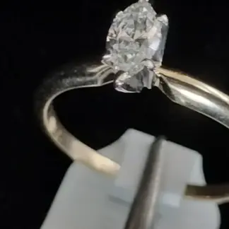 14k Marquise Diamond Ring .35ct